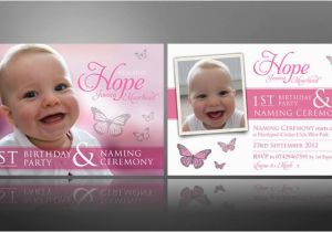 First Birthday and Christening Invitation Creative Christening Invite Designs Thank You Cards for