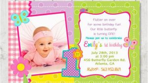 First Birthday butterfly Invitations butterfly 1st Birthday Invitation Diy Custom by