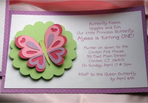 First Birthday butterfly Invitations butterfly themed Birthday Party Invitations Best Party Ideas