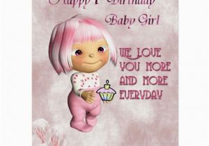 First Birthday Card Messages for Baby Girl First Birthday Wishes Baby Girl