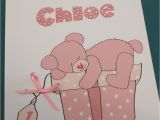 First Birthday Cards for Baby Girl Large A5 Handmade Personalised Baby Girl 1st Birthday Card