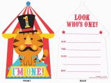 First Birthday Circus Invitations 1st First Birthday Circus Fisher Price Party Supplies
