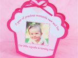 First Birthday Cupcake Invitations Baby Shower Invitations Photo Card Invites Invite Card