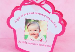 First Birthday Cupcake Invitations Baby Shower Invitations Photo Card Invites Invite Card