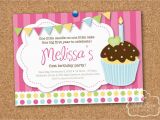 First Birthday Cupcake Invitations Cupcake Invitations 1st Birthday Cupcake themed 1st