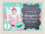 First Birthday Cupcake Invitations Girls 1st Birthday Invitation First Birthday Cupcake