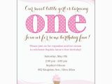 First Birthday Cupcake Invitations Little Cupcake Pink First Birthday Invitations Paperstyle