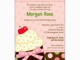 First Birthday Cupcake Invitations Sweet Pink Cupcake First Birthday Invitations Paperstyle