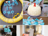 First Birthday Decoration Ideas for Boys Kara 39 S Party Ideas Construction Truck themed 1st Birthday