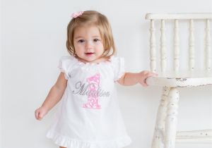 First Birthday Dresses for Baby Girls Baby Girl First Birthday Dress Pink Damask 1