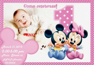 First Birthday Ecard Invitation Free Unique Ideas for Minnie Mouse 1st Birthday Invitations