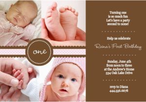 First Birthday Invitation Quotes for Girl 1st Birthday Invitation Wording Ideas From Purpletrail