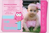 First Birthday Invitations Girl Owl 1st Birthday Invitations Ideas Bagvania Free