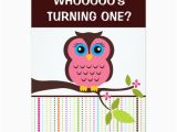 First Birthday Invitations Owl theme 1st Birthday Owl theme Party Invitations Zazzle Com