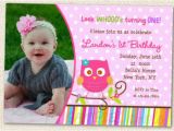 First Birthday Invitations Owl theme Owl Invitations