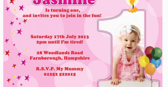 First Birthday Invite Ideas 1st Birthday Invitations Girl Free Template Baby Girl 39 S