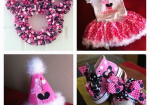 First Birthday Minnie Mouse Decorations Minnie Mouse 1st Birthday Party Ideas Pinterest