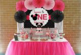 First Birthday Minnie Mouse Decorations Minnie Mouse First Birthday Party Little Wish Parties