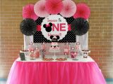 First Birthday Minnie Mouse Decorations Minnie Mouse First Birthday Party Little Wish Parties