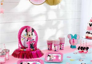 First Birthday Minnie Mouse Decorations Minnie Mouse First Birthday Partyware Disney Baby
