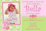 First Birthday Photo Invitations Girl 1st Birthday Invitations Girl Free Template Baby Girl 39 S