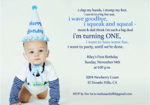 First Birthday Quotes for Invitations 9 Best H 1st Birthday Images On Pinterest Birthday Party