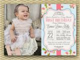 First Birthday Tea Party Invitations 1st Birthday Invitation Shabby Chic Tea Party Floral Roses