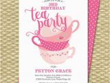 First Birthday Tea Party Invitations Birthday Tea Party Invitations Birthday Tea Party