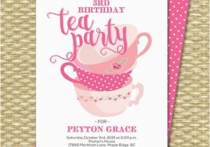 First Birthday Tea Party Invitations Birthday Tea Party Invitations Birthday Tea Party