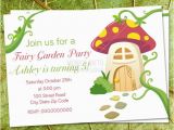 First Birthday Tea Party Invitations Fairy Tea Party Birthday Invitation Mushroom Inviation