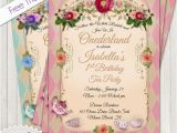 First Birthday Tea Party Invitations Onederland Tea Party Birthday Invitation 1st Birthday Tea