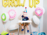 First Year Birthday Decorations Donut Grow Up 1st Birthday Party Friday We 39 Re In Love