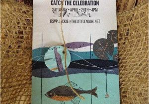Fish themed Birthday Party Invitations A Boy S Vintage Fishing themed Birthday Party Spaceships