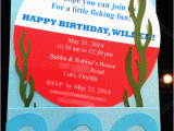 Fish themed Birthday Party Invitations Cute Invitation for A 1st Birthday Party Cute Diy