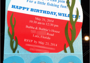 Fish themed Birthday Party Invitations Cute Invitation for A 1st Birthday Party Cute Diy