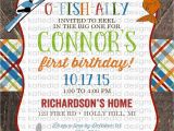 Fishing 1st Birthday Invitations Fishing Baby Shower Invitation Rustic Baby Boy Shower