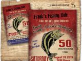 Fishing Birthday Invitations Free Fishing Birthday Party Invitation Invite 30th 40th 50th