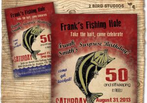 Fishing Birthday Invitations Free Fishing Birthday Party Invitation Invite 30th 40th 50th