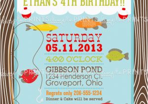 Fishing Birthday Invitations Free Fishing Printable Birthday Party Invitation Dimple