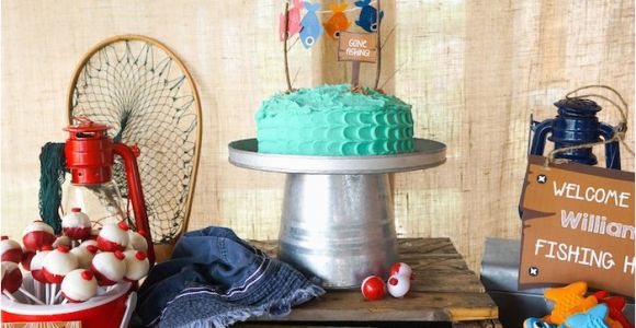 Fishing Birthday Party Decorations Kara 39 S Party Ideas William 39 S Gone Fishing Birthday Party