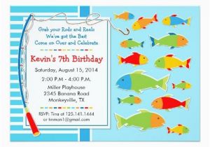 Fishing themed Birthday Party Invitations Fishing theme Birthday Party Invitation Party