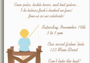 Fishing themed Birthday Party Invitations Vintage Fishing 4th Birthday Pink Peppermint the Blog