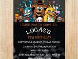 Five Nights at Freddy S Birthday Invitations Printable Five Nights at Freddy 39 S Invitation Five Nights