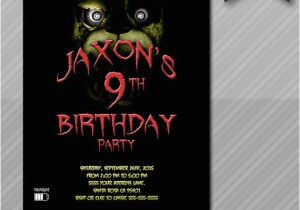 Five Nights at Freddy S Birthday Party Invitations Five Nights at Freddy 39 S Invitation Freddy Fazzbear