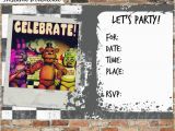 Five Nights at Freddy S Birthday Party Invitations Five Nights at Freddy 39 S Invitations and Thank You Cards