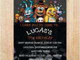 Five Nights at Freddy S Birthday Party Invitations Printable Five Nights at Freddy 39 S Invitation Five Nights