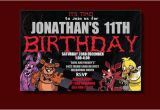 Five Nights at Freddy S Printable Birthday Invitations Five Nights at Freddy 39 S Birthday Invitation by