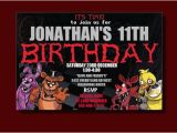 Five Nights at Freddy S Printable Birthday Invitations Five Nights at Freddy 39 S Birthday Invitation by
