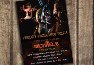 Five Nights at Freddy S Printable Birthday Invitations Five Nights at Freddy 39 S Invitation Five Nights by