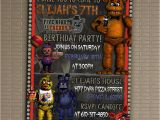 Five Nights at Freddy S Printable Birthday Invitations Five Nights at Freddy 39 S Invitation You Print Invitation